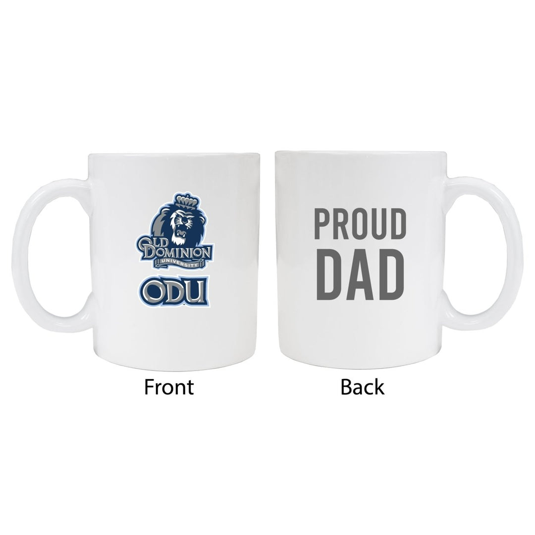 Old Dominion Monarchs Proud Dad White Ceramic Coffee Mug - White (2 Pack) Image 1