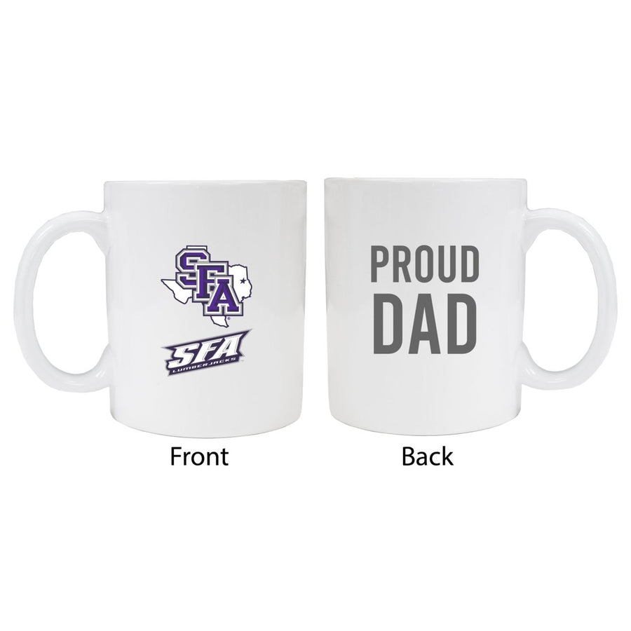 Stephen F. Austin State University Proud Dad Ceramic Coffee Mug - White (2 Pack) Image 1