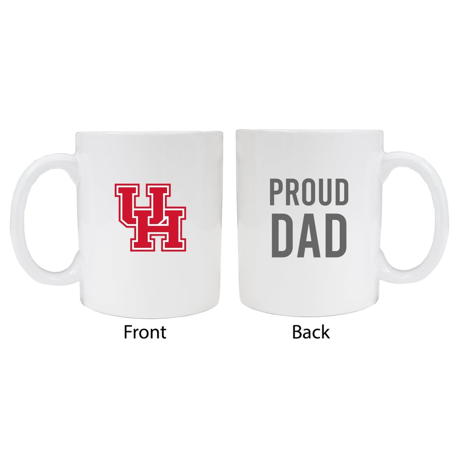 University of Houston Proud Dad Ceramic Coffee Mug - White (2 Pack) Image 1