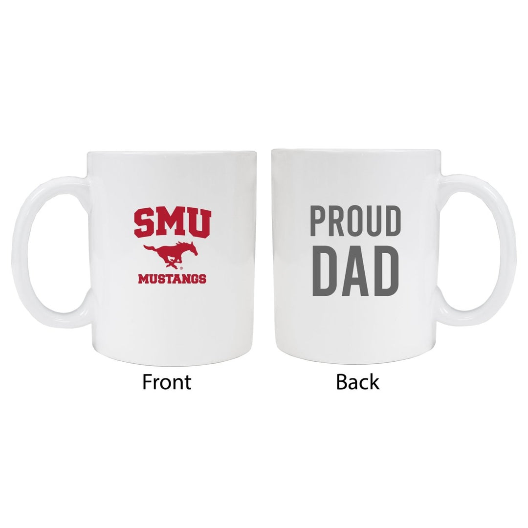 Southern Methodist University Proud Dad Ceramic Coffee Mug - White (2 Pack) Image 1