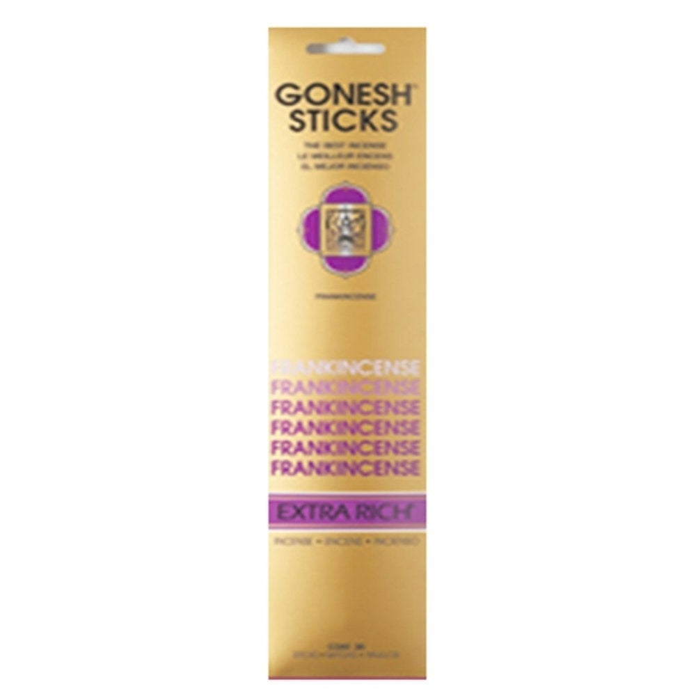 Gonesh (20 Sticks In 1 Pack) Incense Extra Rich- Frankincense (Pack of 3) Image 1