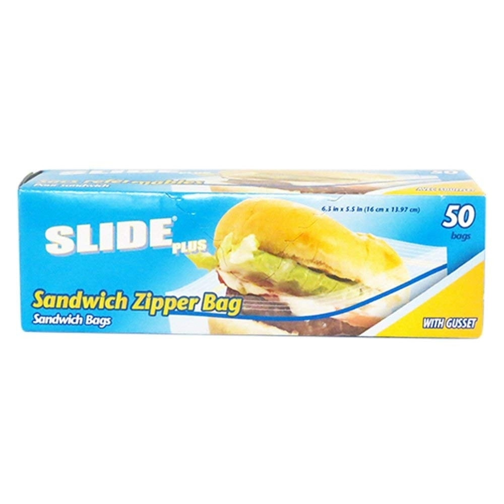 Slide Plus Sandwich Zipper Bag (50 Bags) 205234 Image 1