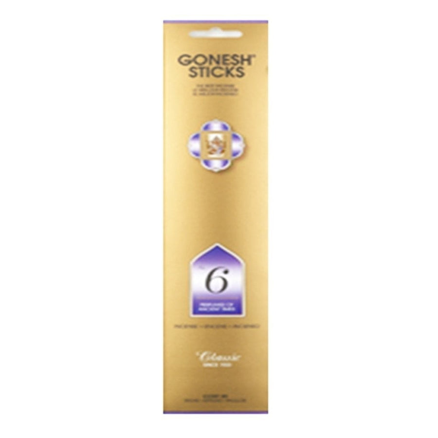 Gonesh (20 Sticks In 1 Pack) Incense No.6 a Perfumes Of Ancient Times 201061 Image 1