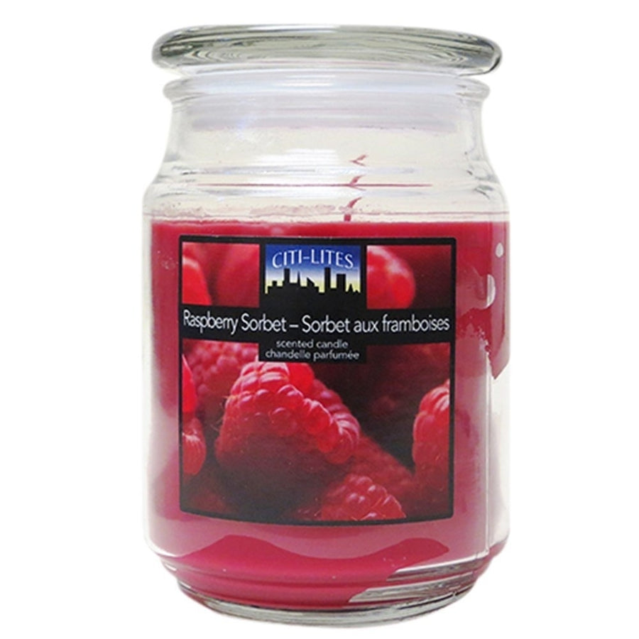 Citi-Lites 18 Ounce Apothecary Jar-Raspberry Sorbet 104094 Image 1