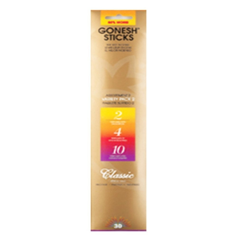 Gonesh (30 Sticks In 1 Pack) Incense No.2,4,10 a Perfumes Of Oils and Spices, Orchards and Vines and Herbs and Flowers Image 1