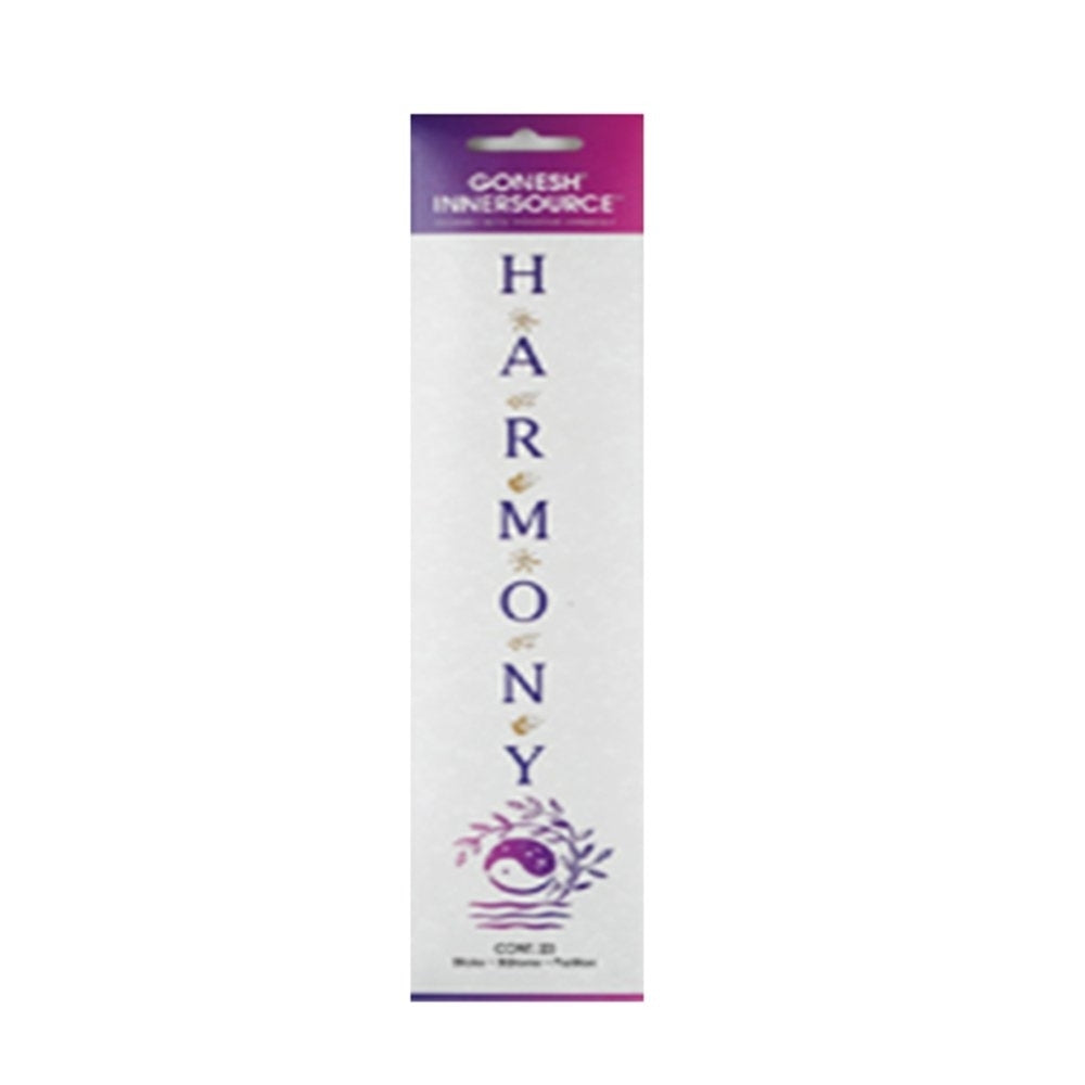 Gonesh Inner Source Incense- Harmony (20 Sticks In 1 Pack) (Pack of 3) Image 1