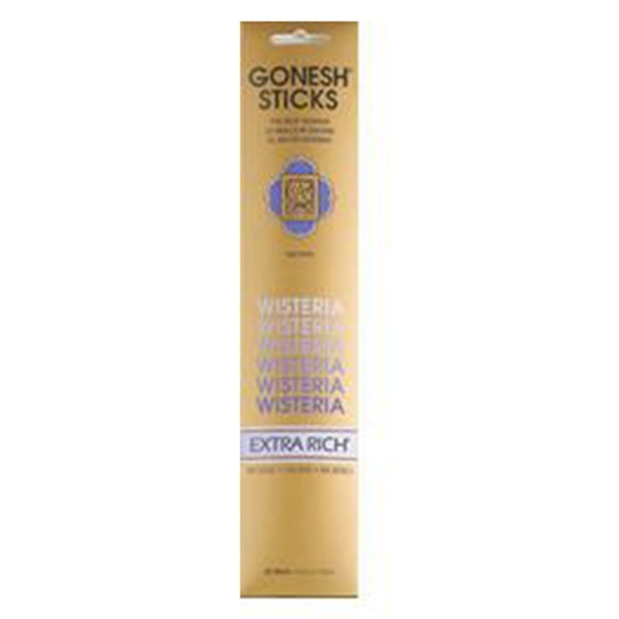 Gonesh (20 Sticks In 1 Pack) Incense Extra Rich- Wisteria 208190 Image 1