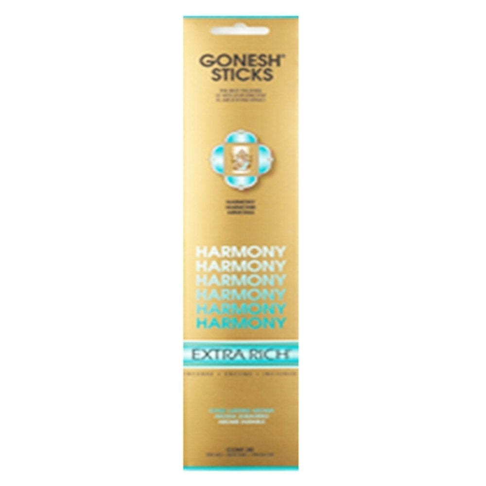 Gonesh Incense Extra Rich- Harmony (20 Sticks In 1 Pack) 208152 Image 1