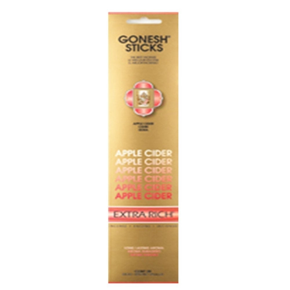 Gonesh (20 Sticks In 1 Pack) Incense Extra Rich- Apple Cider 208299 Image 1