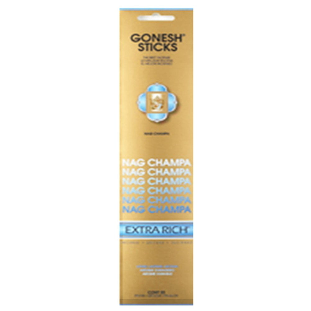 Gonesh (20 Sticks In 1 Pack) Incense Extra Rich- Nag Champa 208244 Image 1