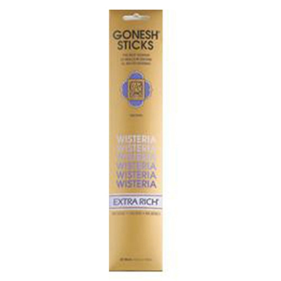 Gonesh Incense Extra Rich- Wisteria (20 Sticks In 1 Pack) (Pack of 3) Image 1