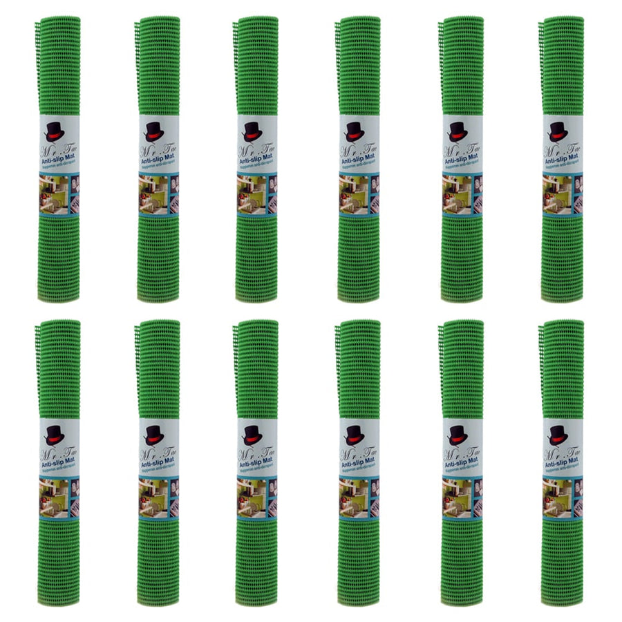 Mr.Tac Grip Liner Shelf Drawer Green 45x150cm Pack of 12 Non-Slip Material Image 1