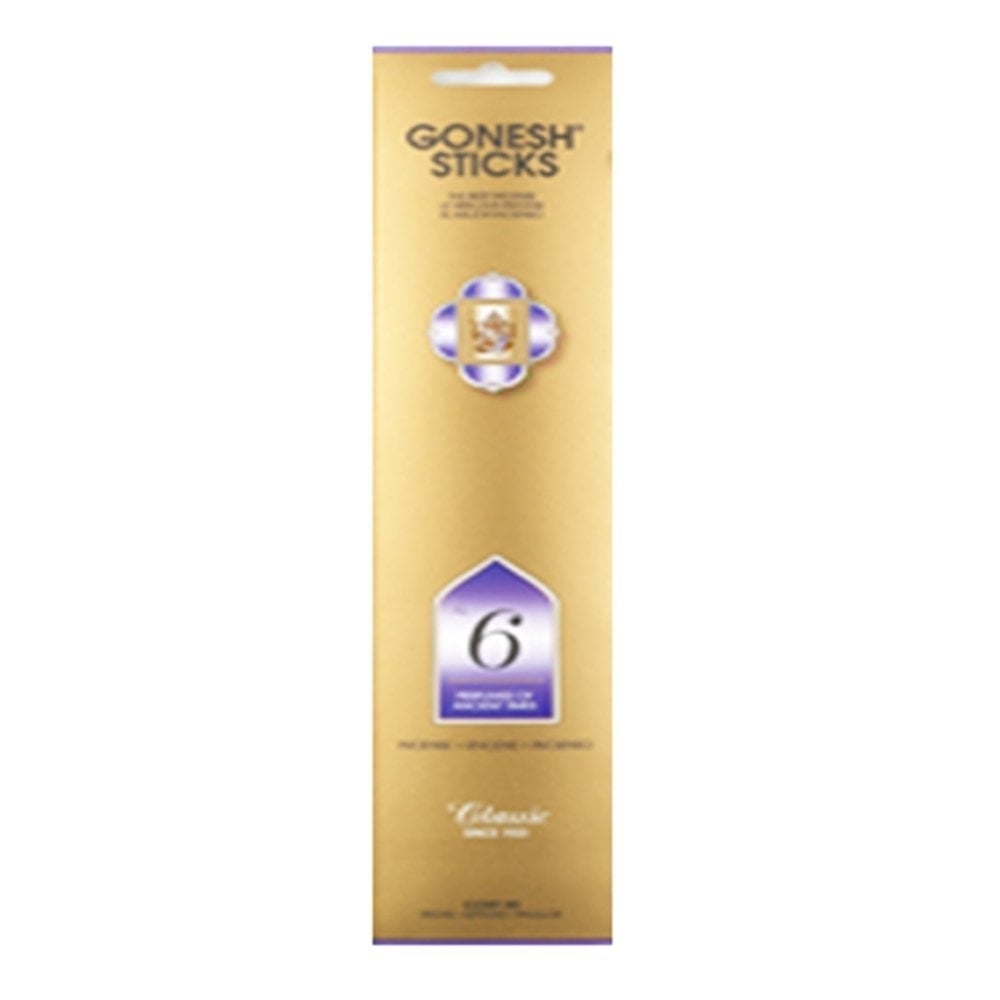 Gonesh (20 Sticks In 1 Pack) Incense No.6 a Perfumes Of Ancient Times (Pack of 3) Image 1