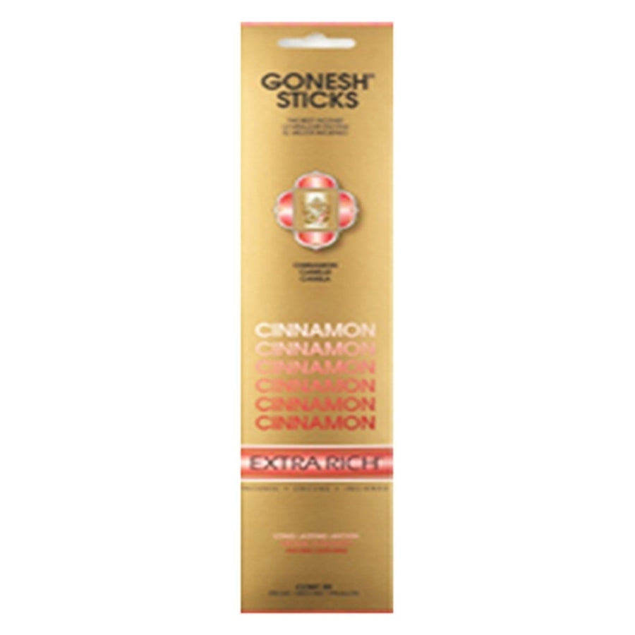 Gonesh Incense Extra Rich- Cinnamon (20 Sticks In 1 Pack) 208138 Image 1