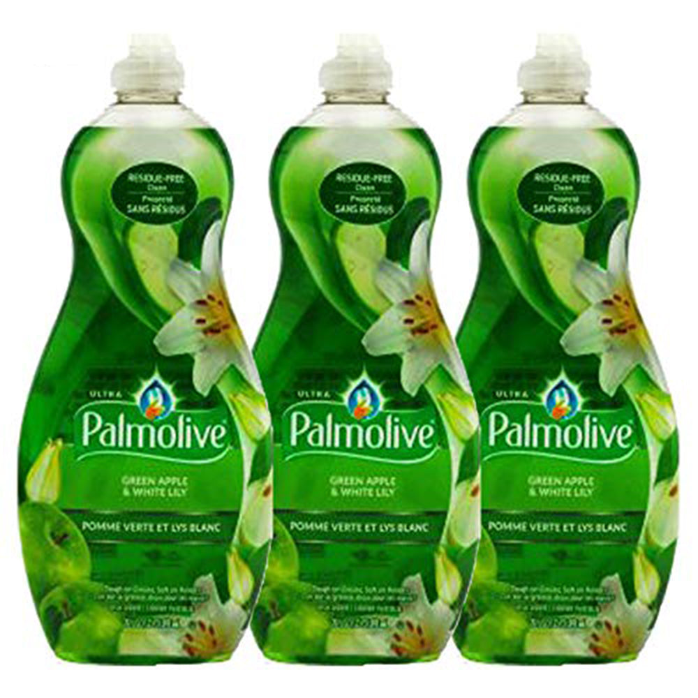 Palmolive Ultra Dish Liquid Green Apple and White Lily 591Ml (Pack Of 3) Image 1