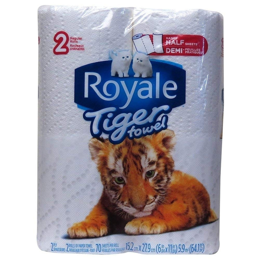 Royale 2-Ply Tiger Towel Handy Half Sheets Paper Towel 572030 Image 1