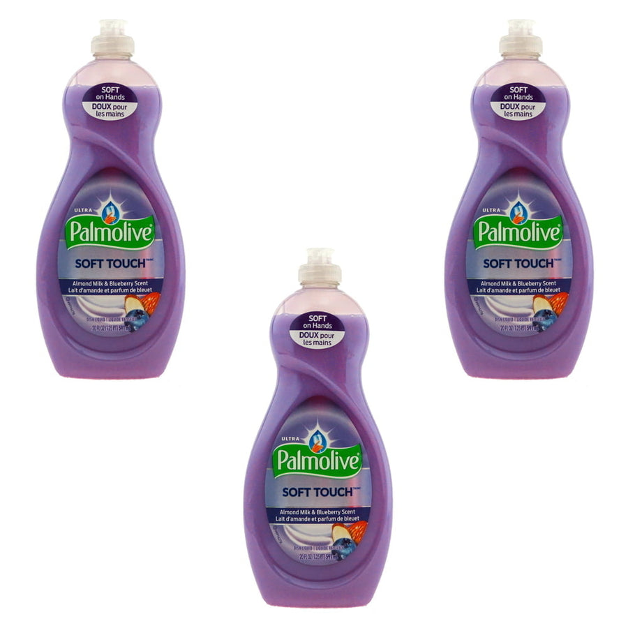 PALMOLIVE ULTRA DISH LIQUID ALMOND MILK and BLUEBERRY 591ml (Pack of 3) Image 1