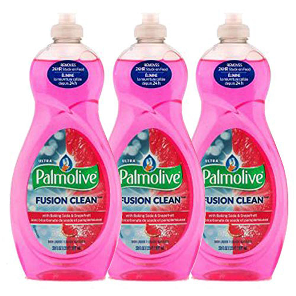 Palmolive Fusion Clean Ultra Concentrated Dish Liquid, Baking Soda and Grapefruit, 591 mL (Pack Of 3) Image 1