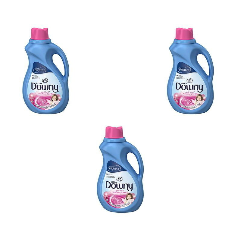 Downy Ultra Liquid Fabric Conditioner (Fabric Softener), April Fresh, 90 Loads 2.3 L (Packaging May Vary) (Pack of 3) Image 1