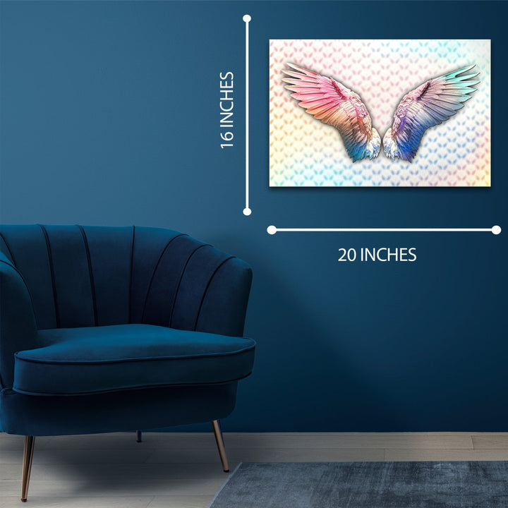 5D Multi-Dimensional Wall Art - Custom Made Angel Wings Wall Art Print on Strong Polycarbonate Panel w/ Vibrant Colors Image 3