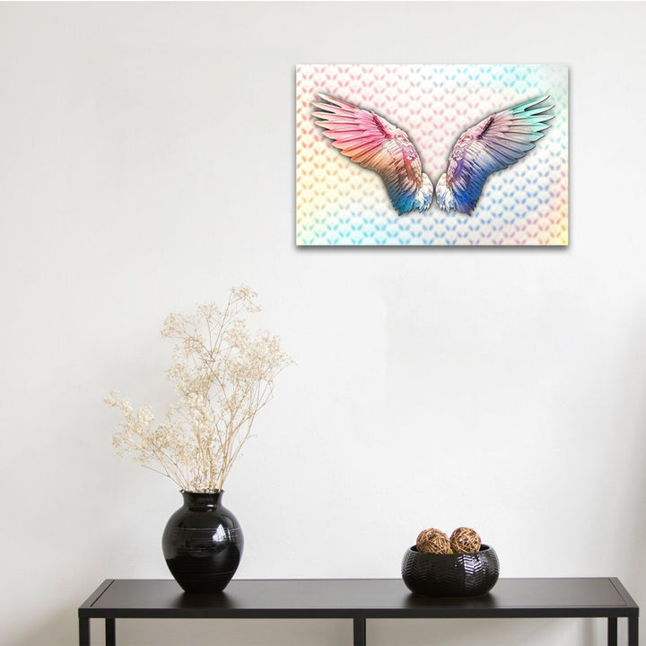 5D Multi-Dimensional Wall Art - Custom Made Angel Wings Wall Art Print on Strong Polycarbonate Panel w/ Vibrant Colors Image 5