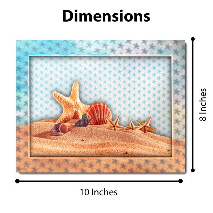 5D Multi-Dimensional Wall Art - Custom Made Starfish Wall Art Print on Strong Polycarbonate Panel w/ Vibrant Colors by Image 6