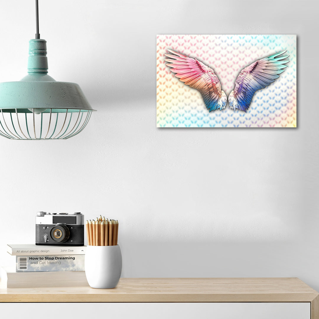 5D Multi-Dimensional Wall Art - Custom Made Angel Wings Wall Art Print on Strong Polycarbonate Panel w/ Vibrant Colors Image 6