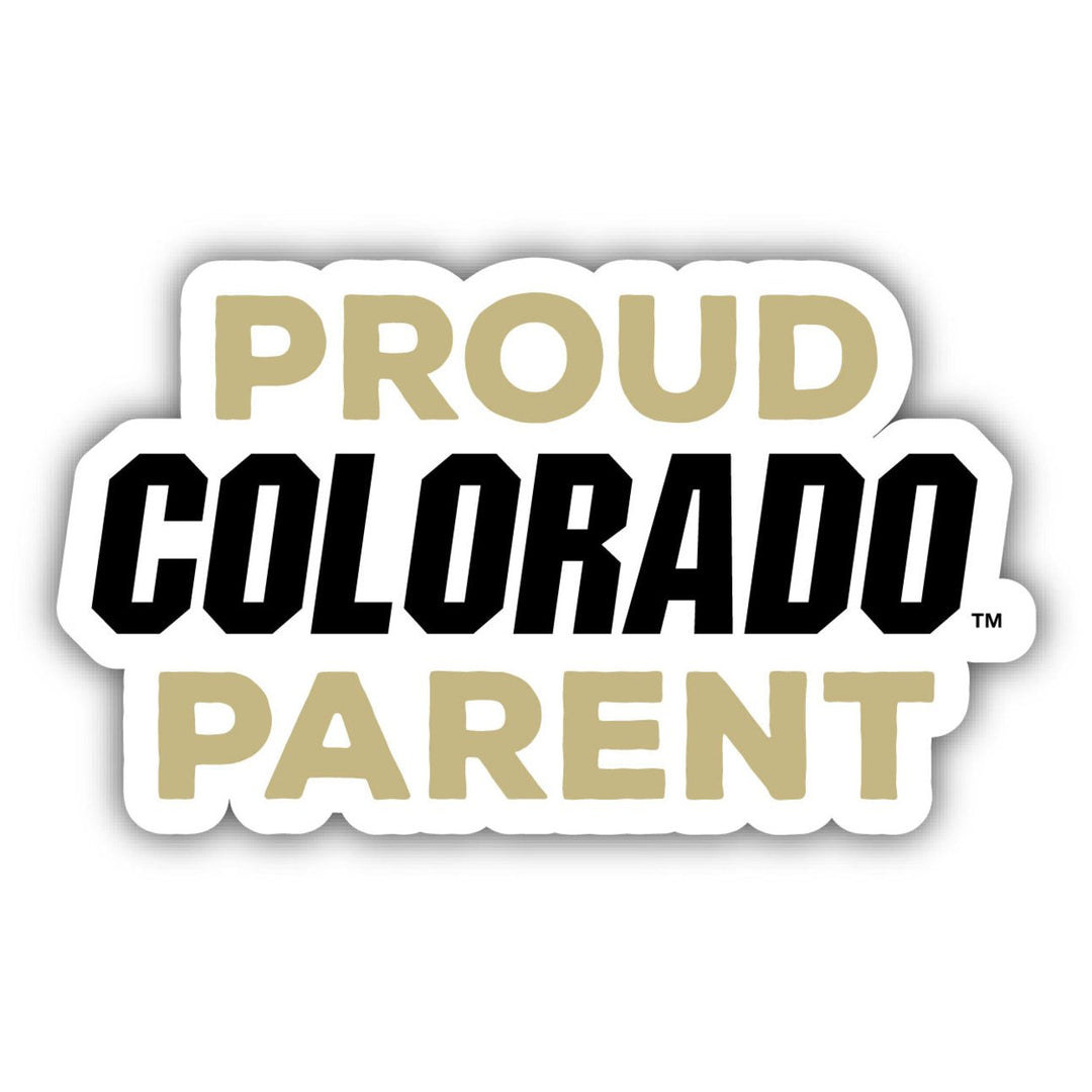 Colorado Buffaloes 4-Inch Proud Parent NCAA Vinyl Sticker - Durable School Spirit Decal Image 1