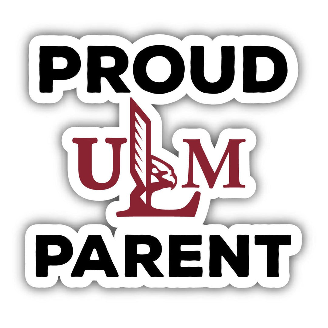 University of Louisiana Monroe 4-Inch Proud Parent NCAA Vinyl Sticker - Durable School Spirit Decal Image 1