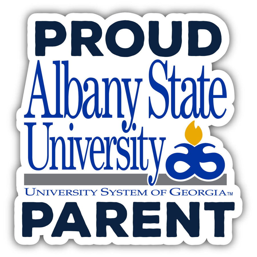 Albany State University 4-Inch Proud Parent 4-Pack NCAA Vinyl Sticker - Durable School Spirit Decal Image 1