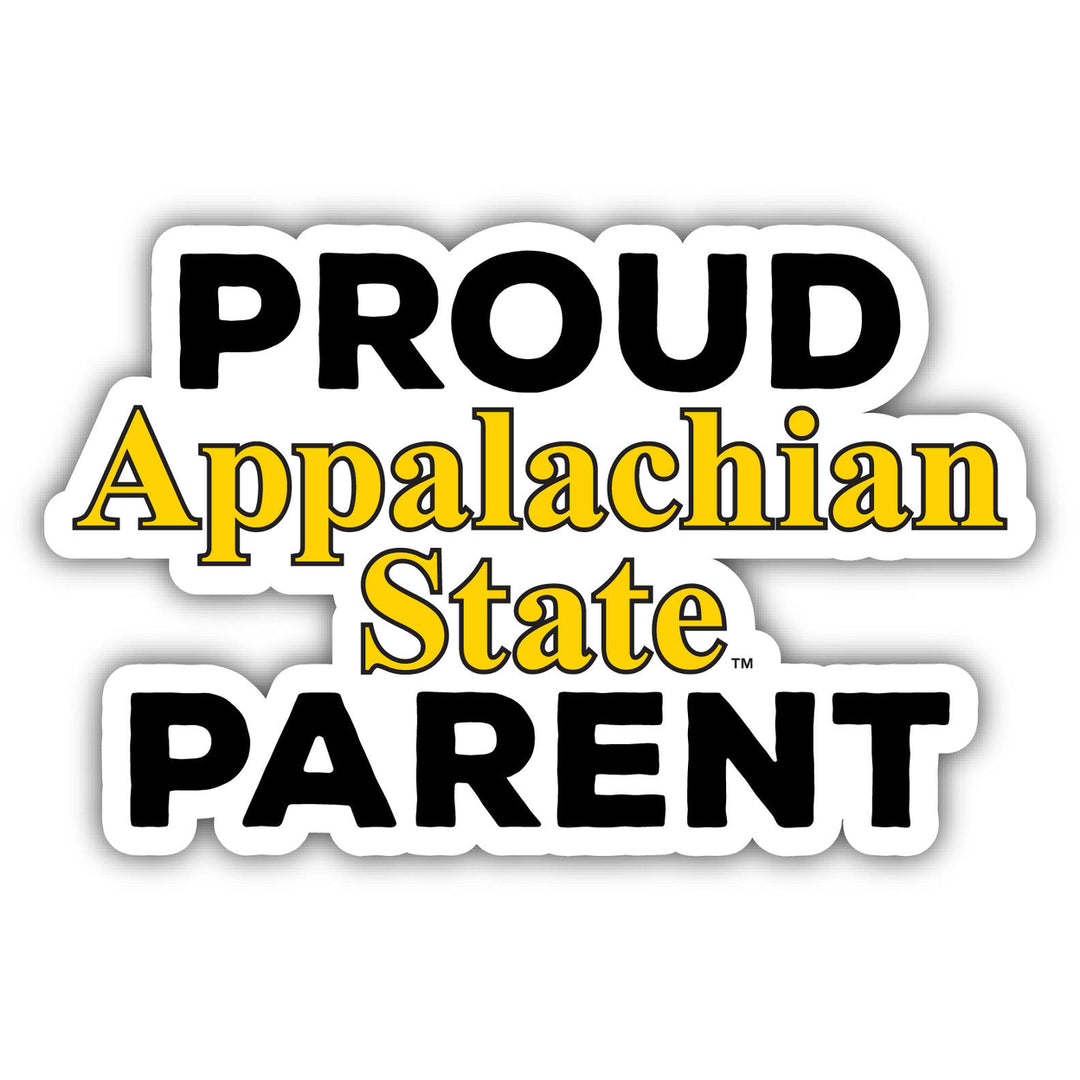 Appalachian State 4-Inch Proud Parent 4-Pack NCAA Vinyl Sticker - Durable School Spirit Decal Image 1