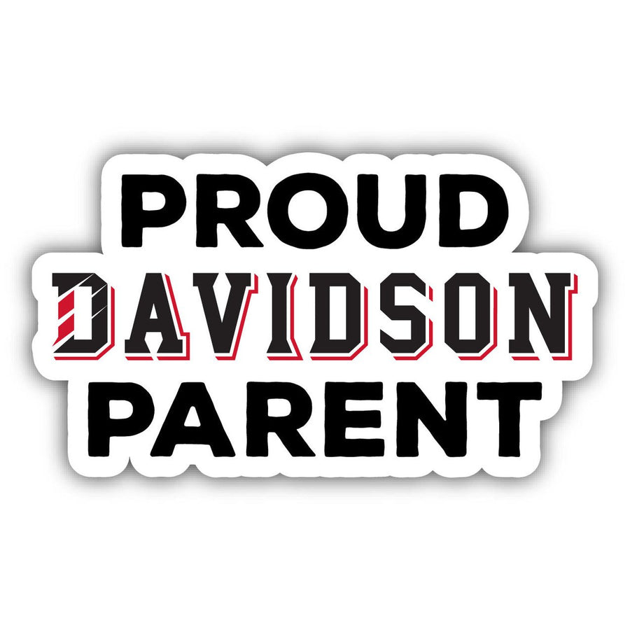 Davidson College 4-Inch Proud Parent 4-Pack NCAA Vinyl Sticker - Durable School Spirit Decal Image 1