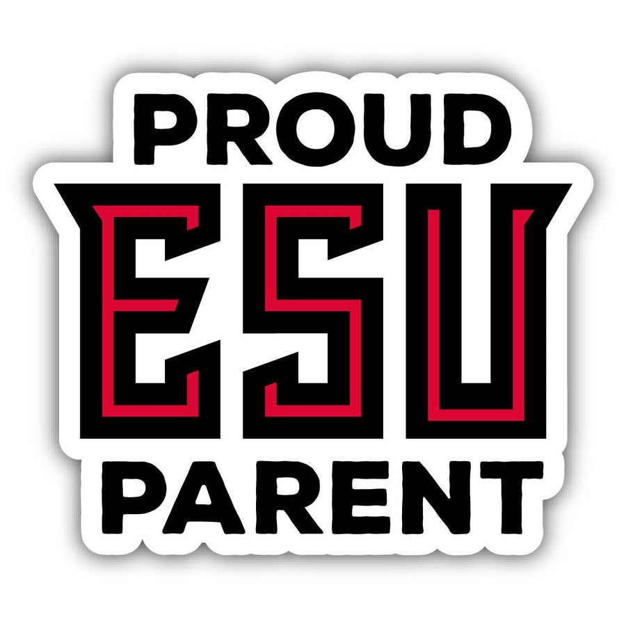 East Stroudsburg University 4-Inch Proud Parent 4-Pack NCAA Vinyl Sticker - Durable School Spirit Decal Image 1