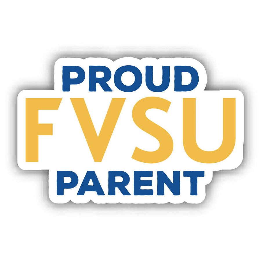 Fort Valley State University 4-Inch Proud Parent 4-Pack NCAA Vinyl Sticker - Durable School Spirit Decal Image 1