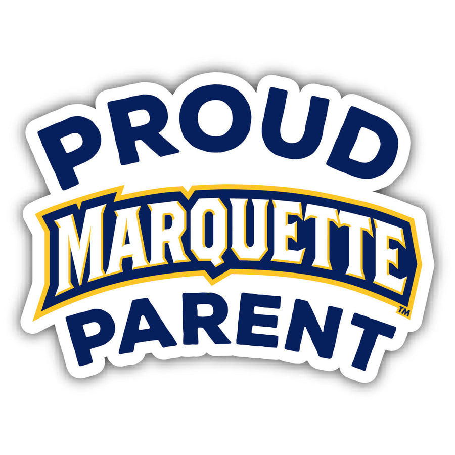 Marquette Golden Eagles 4-Inch Proud Parent 4-Pack NCAA Vinyl Sticker - Durable School Spirit Decal Image 1