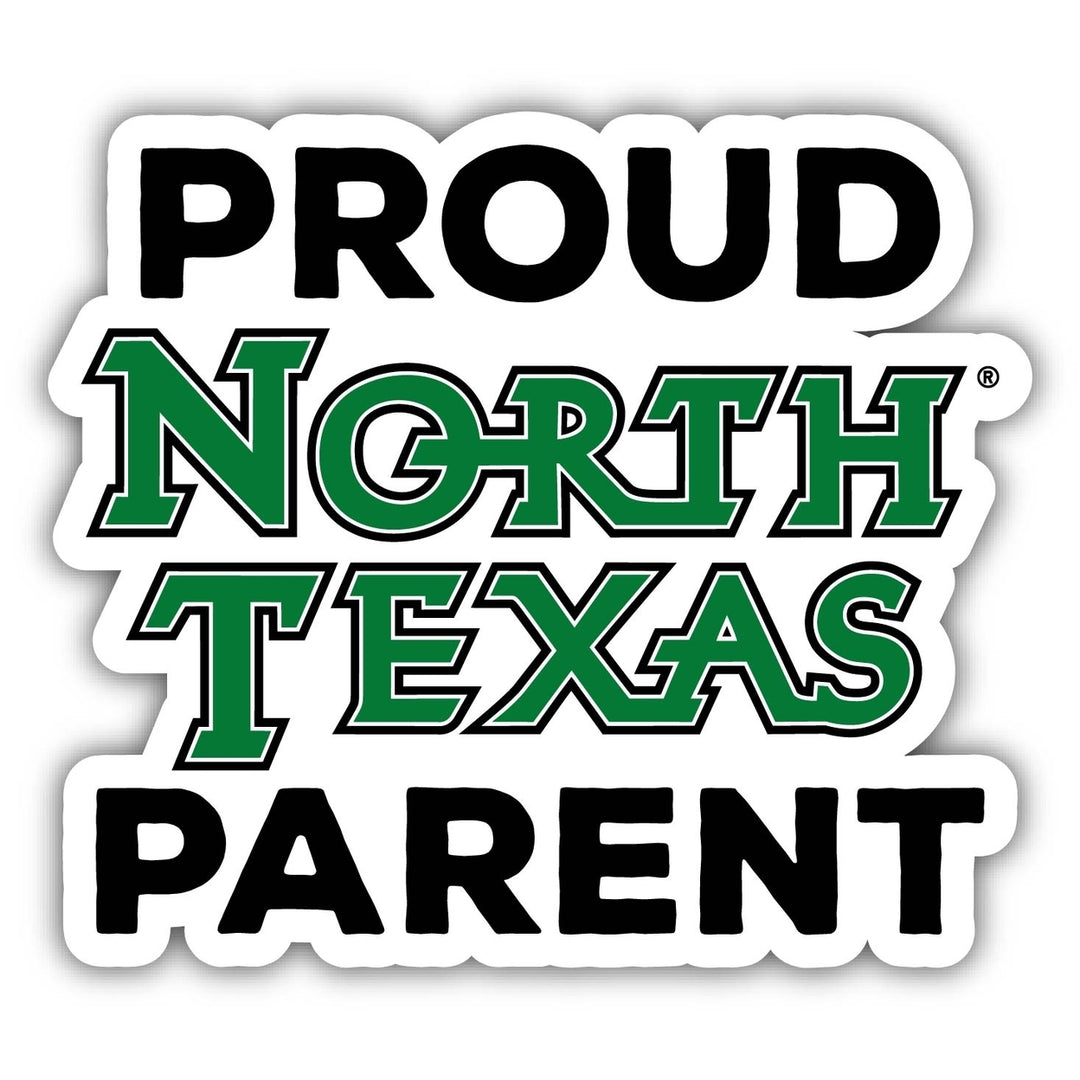 North Texas 4-Inch Proud Parent NCAA Vinyl Sticker - Durable School Spirit Decal Image 1