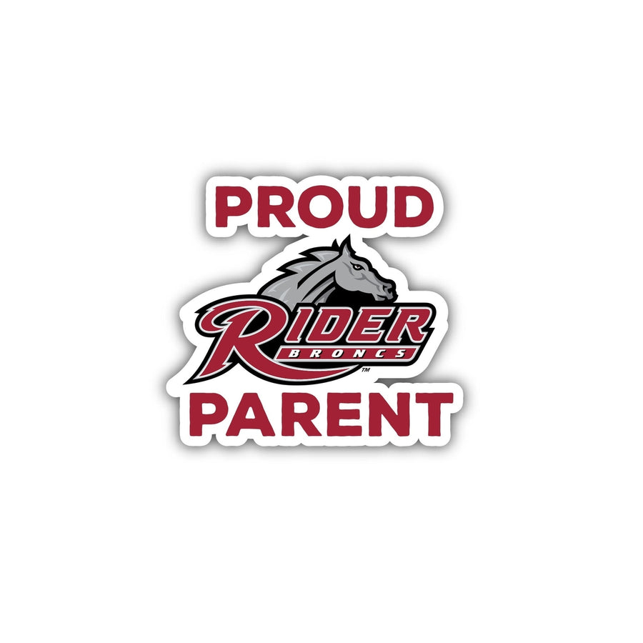 Rider University Broncs 4-Inch Proud Parent 4-Pack NCAA Vinyl Sticker - Durable School Spirit Decal Image 1