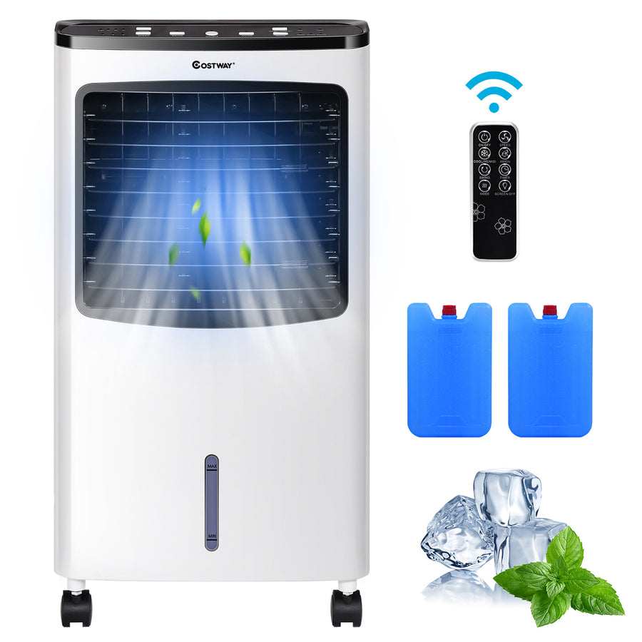 Portable Cooler Fan Filter Humidify Anion W/ Remote Control Image 1