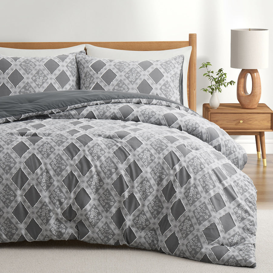 Ultra Soft Down Alternative Comforter Set with Matching Pillowcase- All-Season Warmth Image 1