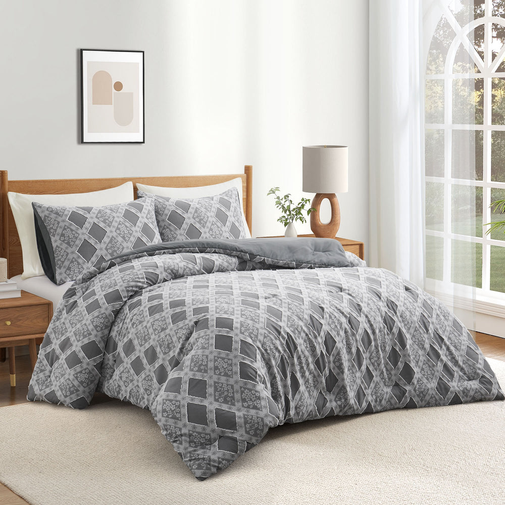Ultra Soft Down Alternative Comforter Set with Matching Pillowcase- All-Season Warmth Image 2