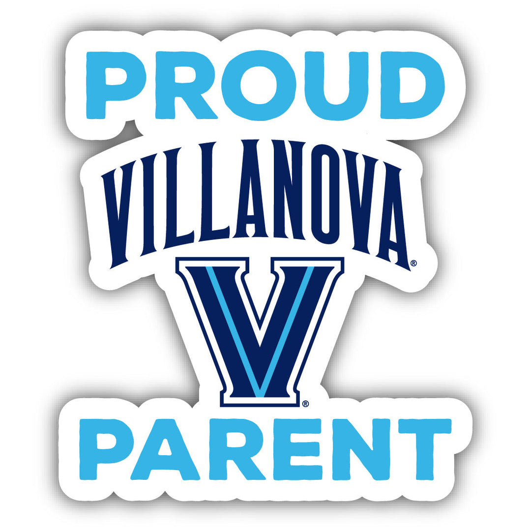 Villanova Wildcats 4-Inch Proud Parent 4-Pack NCAA Vinyl Sticker - Durable School Spirit Decal Image 1