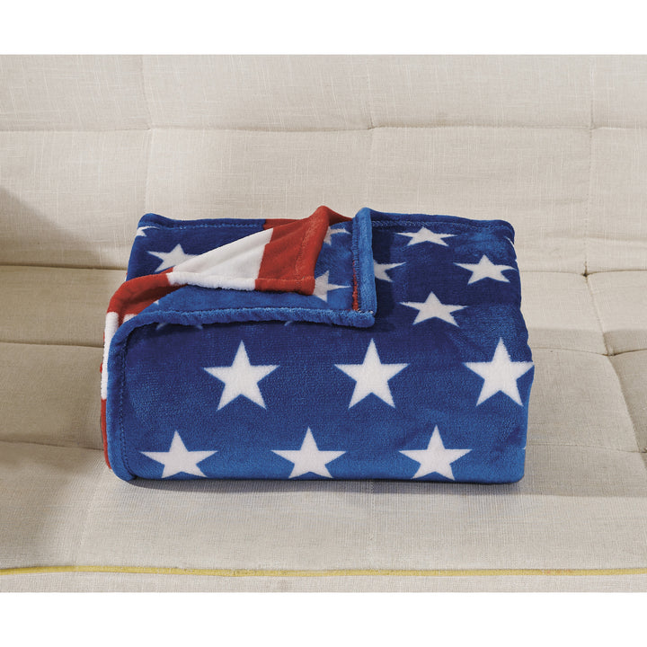 American Flag Ultra Lush Oversized Throw Blanket Image 4