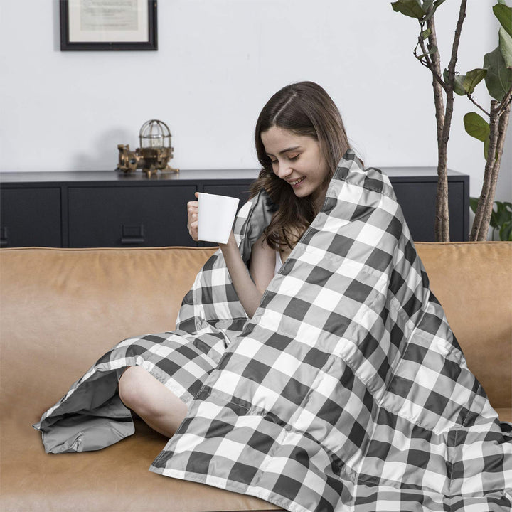 Premium Down Blanket , Ultra Soft Peach Skin Fabric, Lightweight Summer Blanket, 50x70" Image 5