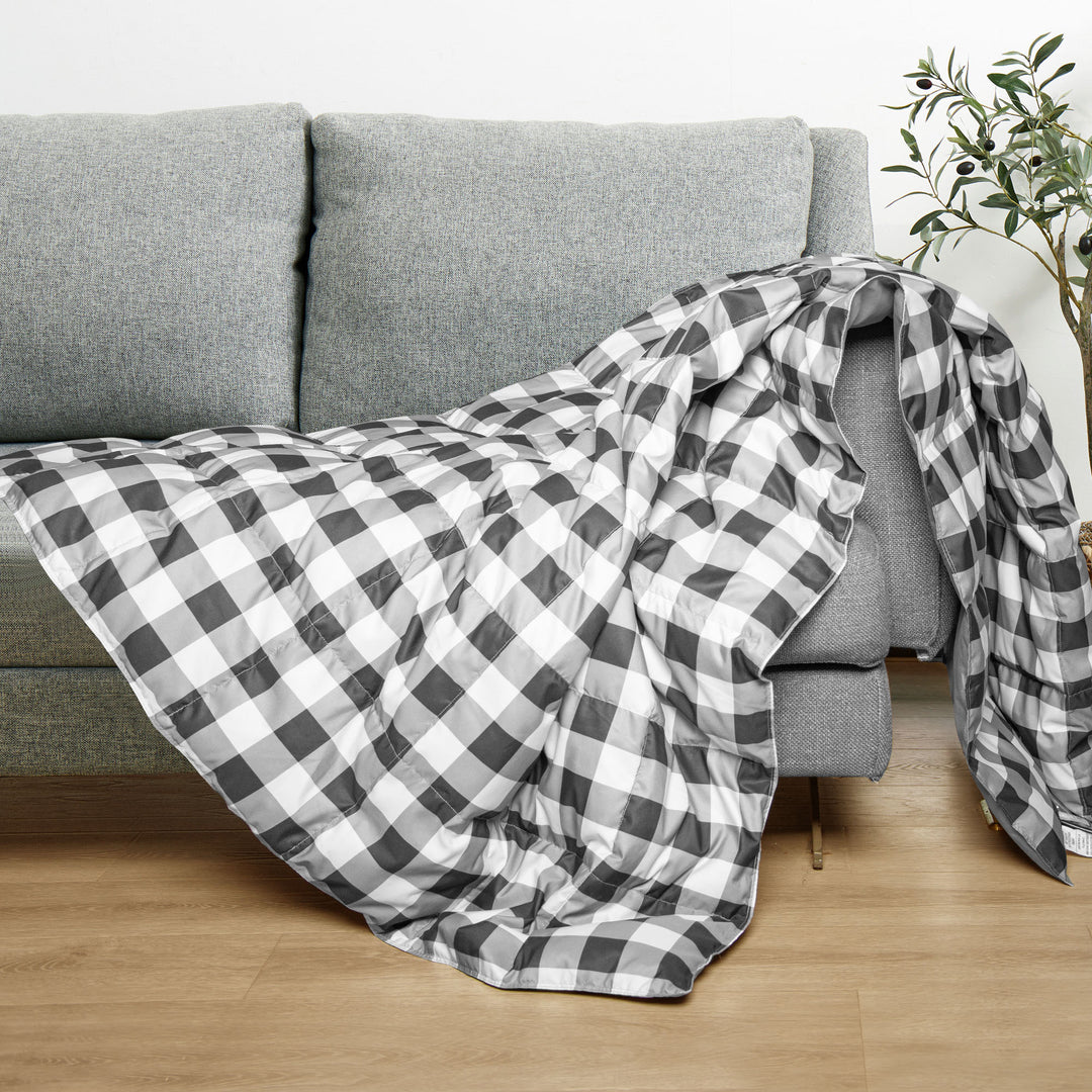 Premium Down Blanket , Ultra Soft Peach Skin Fabric, Lightweight Summer Blanket, 50x70" Image 6