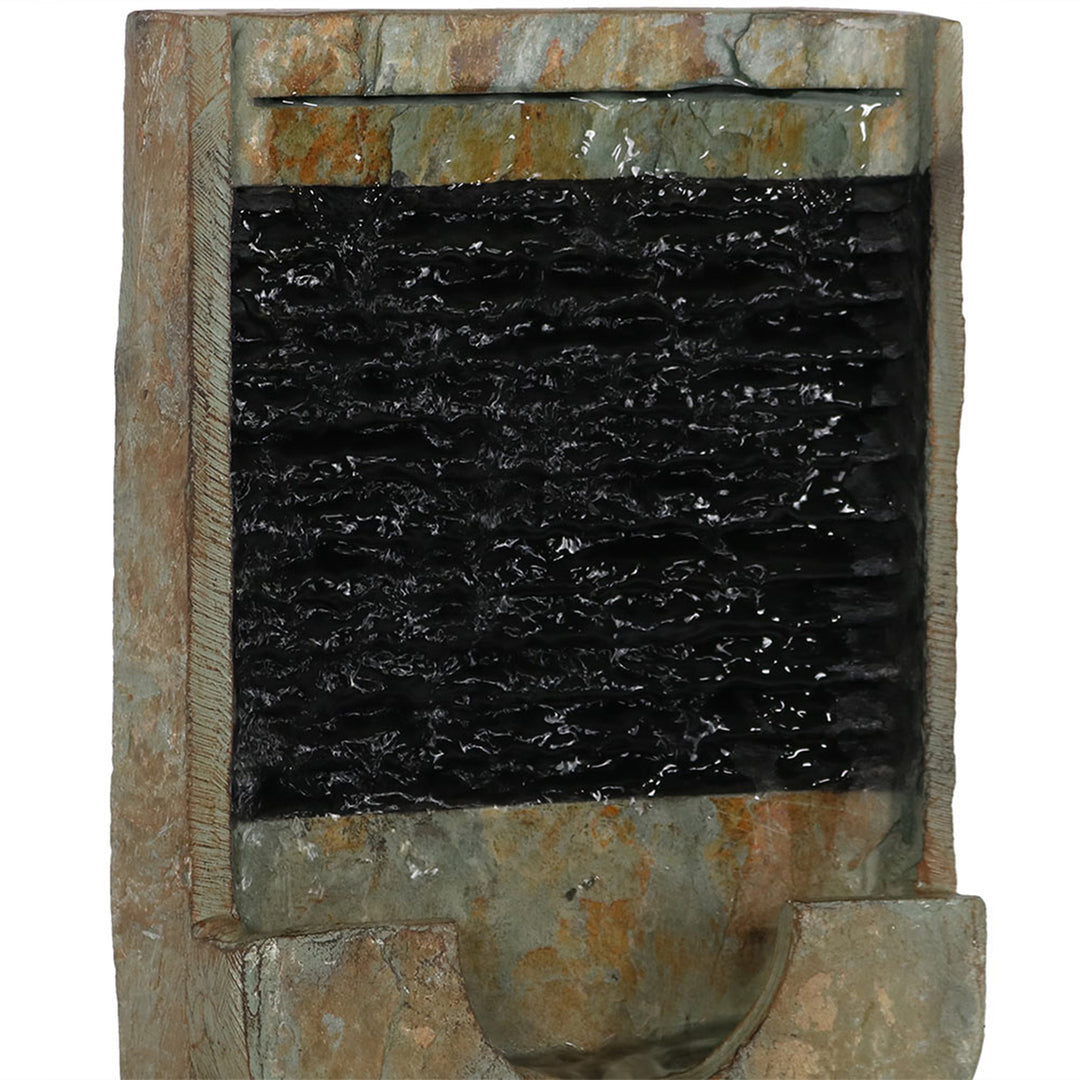 Sunnydaze Half Moon Slate Indoor Tabletop Water Fountain - 16 in Image 5