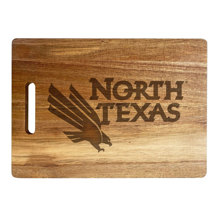 North Texas Classic Acacia Wood Cutting Board - Small Corner Logo Image 1