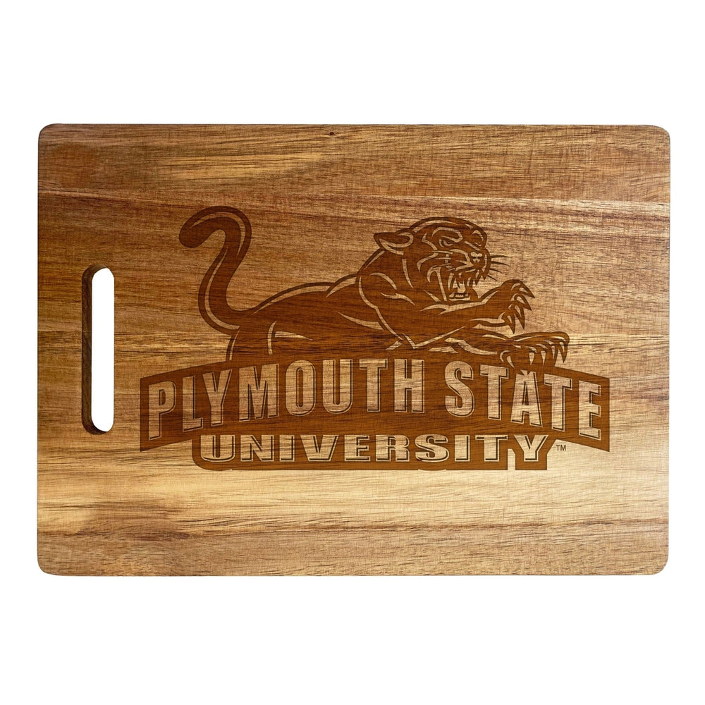 Plymouth State University Classic Acacia Wood Cutting Board - Small Corner Logo Image 2