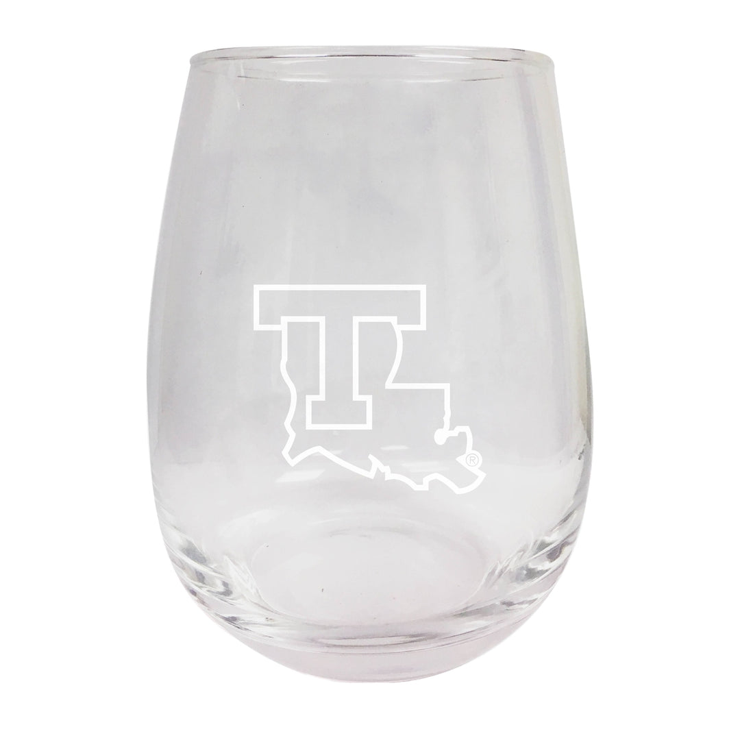 Louisiana Tech Bulldogs NCAA 15 oz Laser-Engraved Stemless Wine Glass - Perfect for Alumni and Fans Image 1