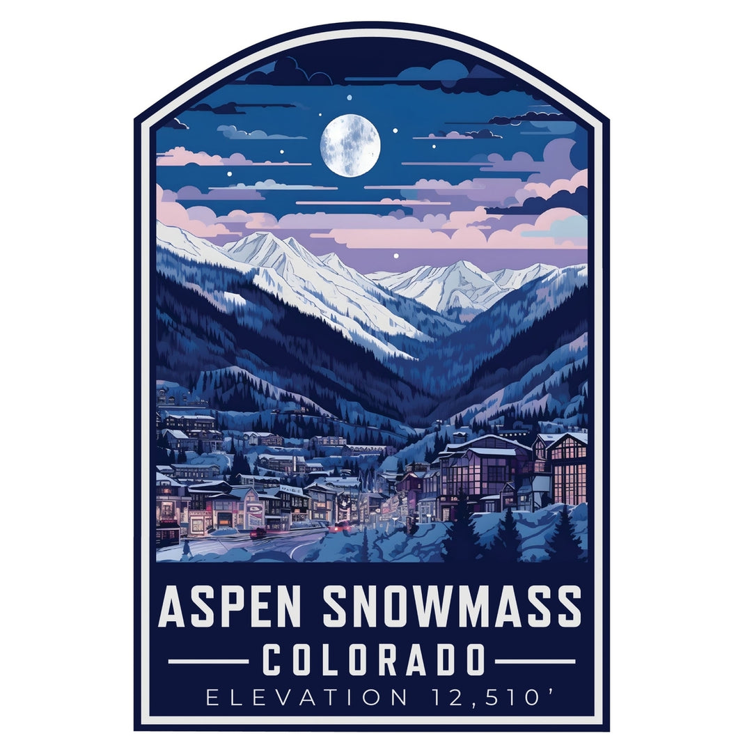 Aspen Snowmass Colorado C Souvenir Memories Durable Vinyl Decal Sticker Image 1