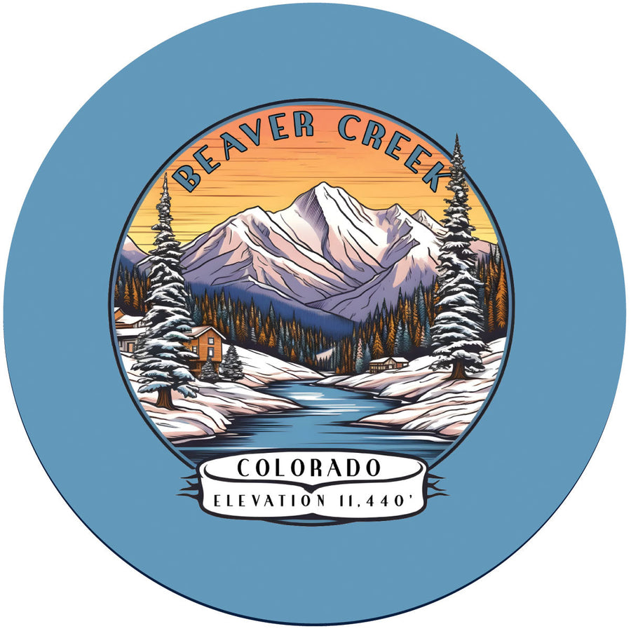 Beaver Creek Colorado A Souvenir Memories Round Durable Vinyl Decal Sticker Image 1